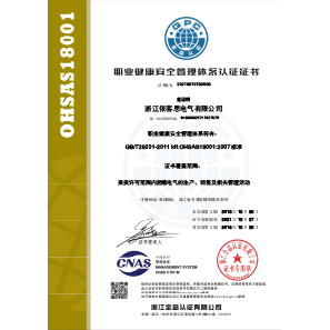 18001证书中文S带标